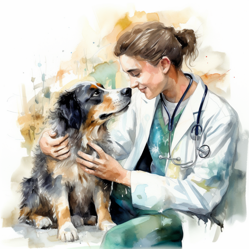 VAdrgvet a modern woman veterinarian checking the dogs heartbea 8a8684f7 2ab6 4648 aa4a c6f28a9f273f