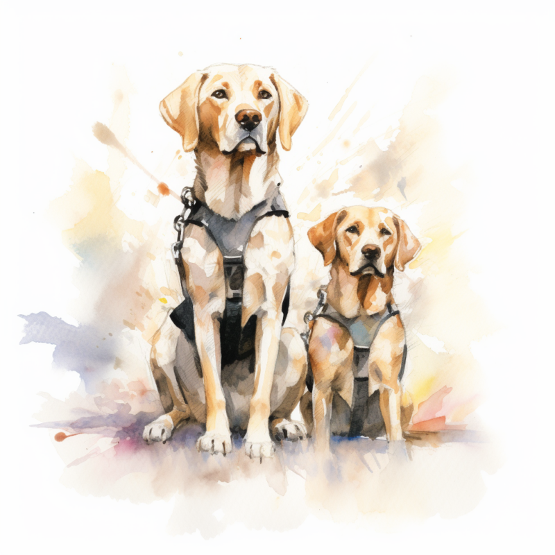 vadrgvet service dogs standing loose watercolor sketch mild sp 533af4aa 852b 4989 869a e0f7d4a564fd
