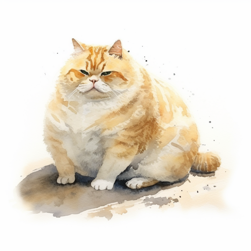 symptoms of obesity in cats